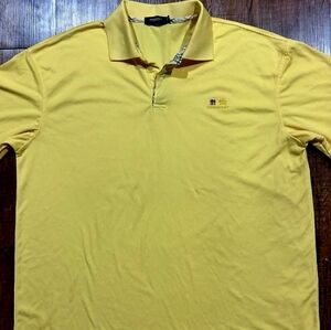 Burberry Men's XL Polo in Vibrant Yellow